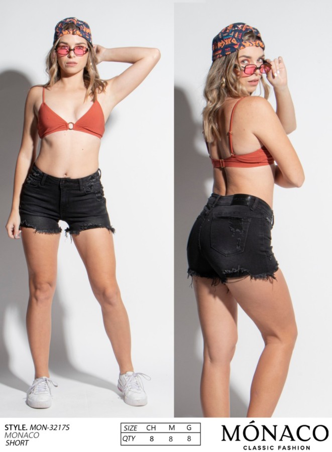 Short Mónaco 3217 negro