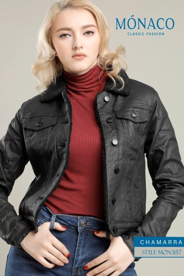 Chamarra de vinipiel Mónaco 3157