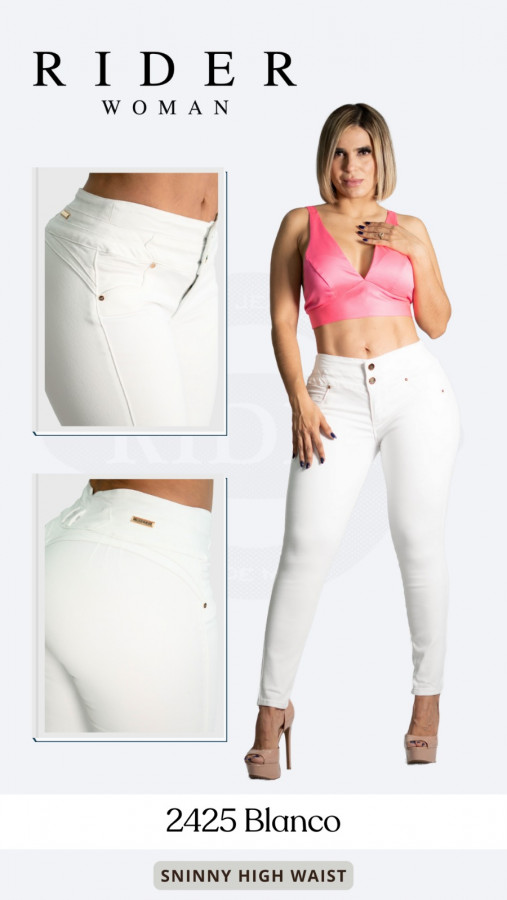 Pantalón Rider 2425 blanco
