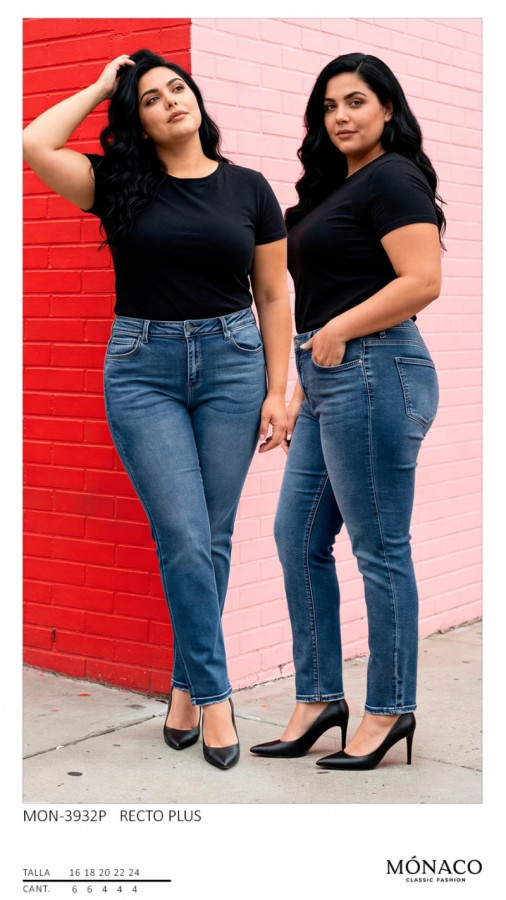 Pantalón Mónaco 3932 Plus Recto