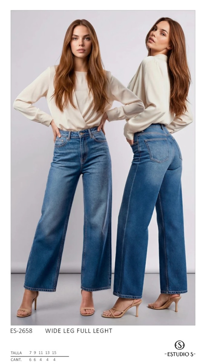 Pantalón Estudio S 2658 Wide Leg